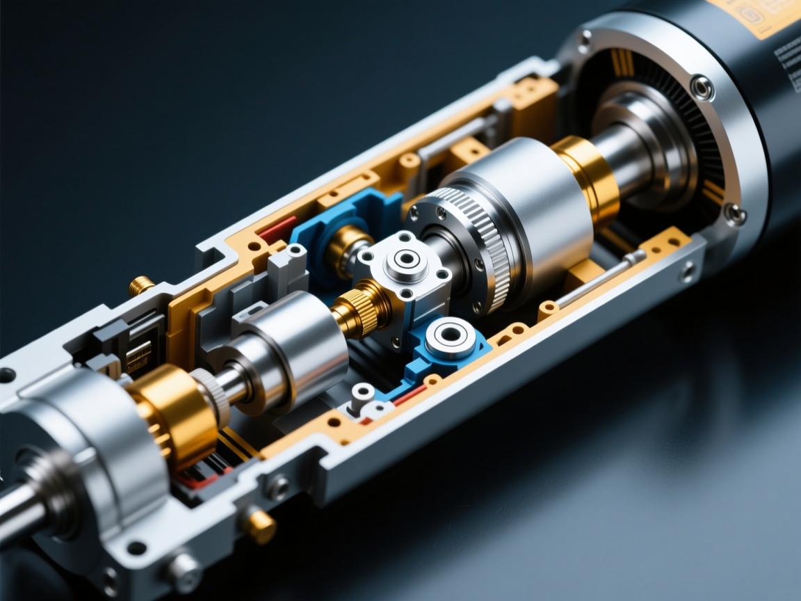 伺服电动缸的内部结构可视为一个高度集成的精密系统，主要由以下几个核心组件构成，