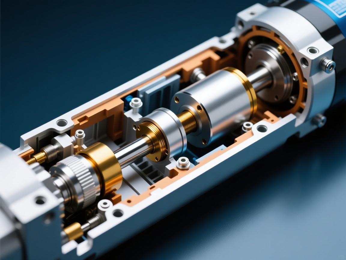 伺服电动缸的内部结构可视为一个高度集成的系统，主要由以下几个核心部件协同工作，共同实现精准、稳定的直线运动输出。