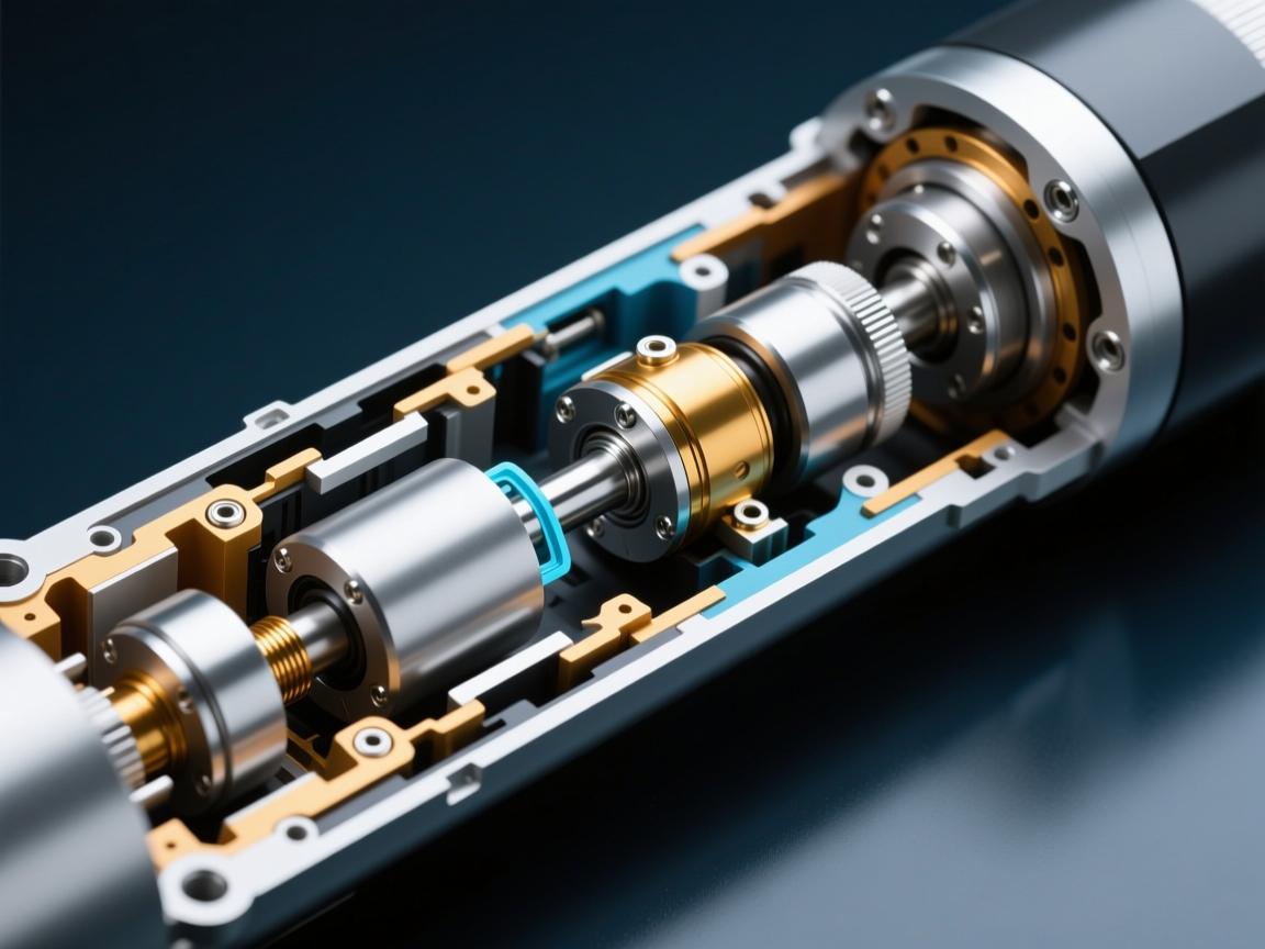 一个典型的伺服电动缸，其内部结构主要由以下几个核心部件协同工作构成，