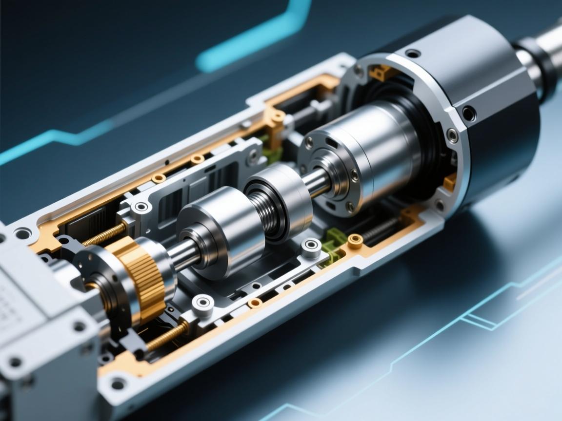 伺服电动缸的内部结构可视为一个协同工作的精密系统，主要由驱动部分、传动部分、执行部分和反馈部分四大核心模块组成。