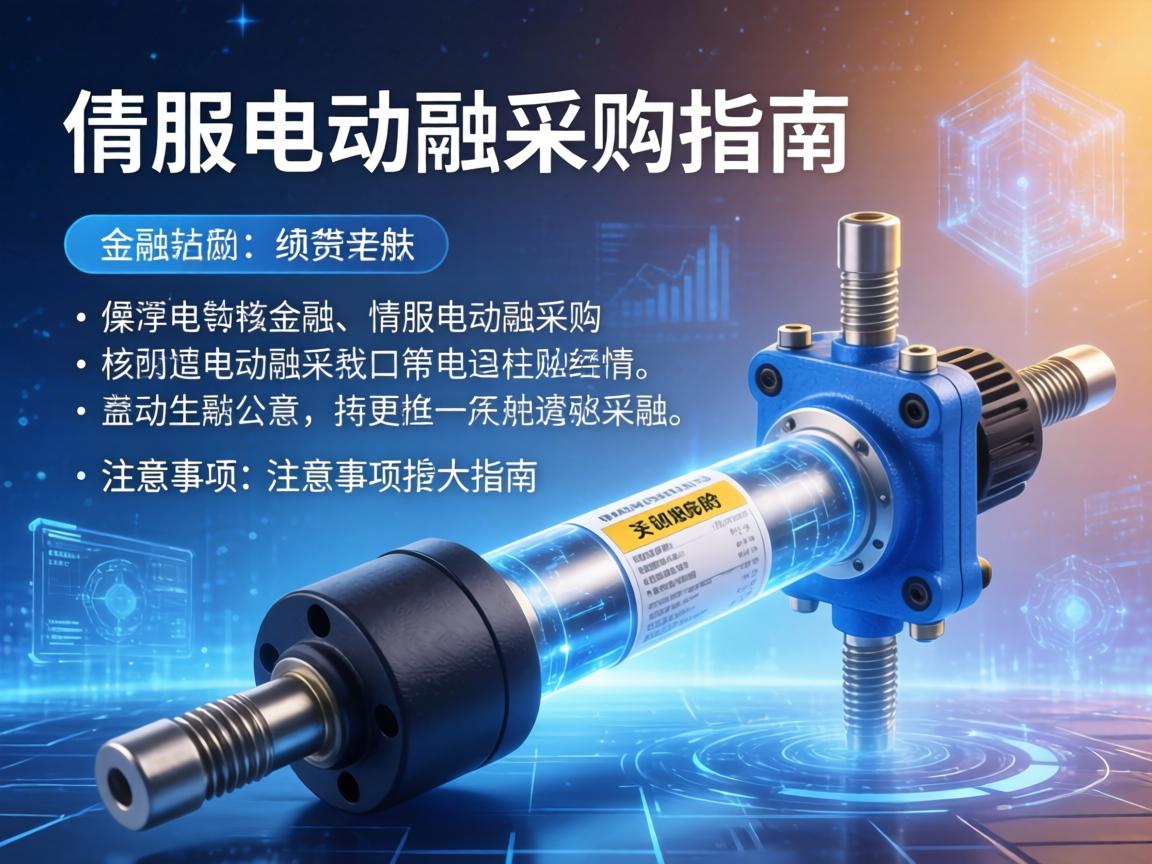 从需求分析到供应商筛选,伺服电动缸采购全流程指南