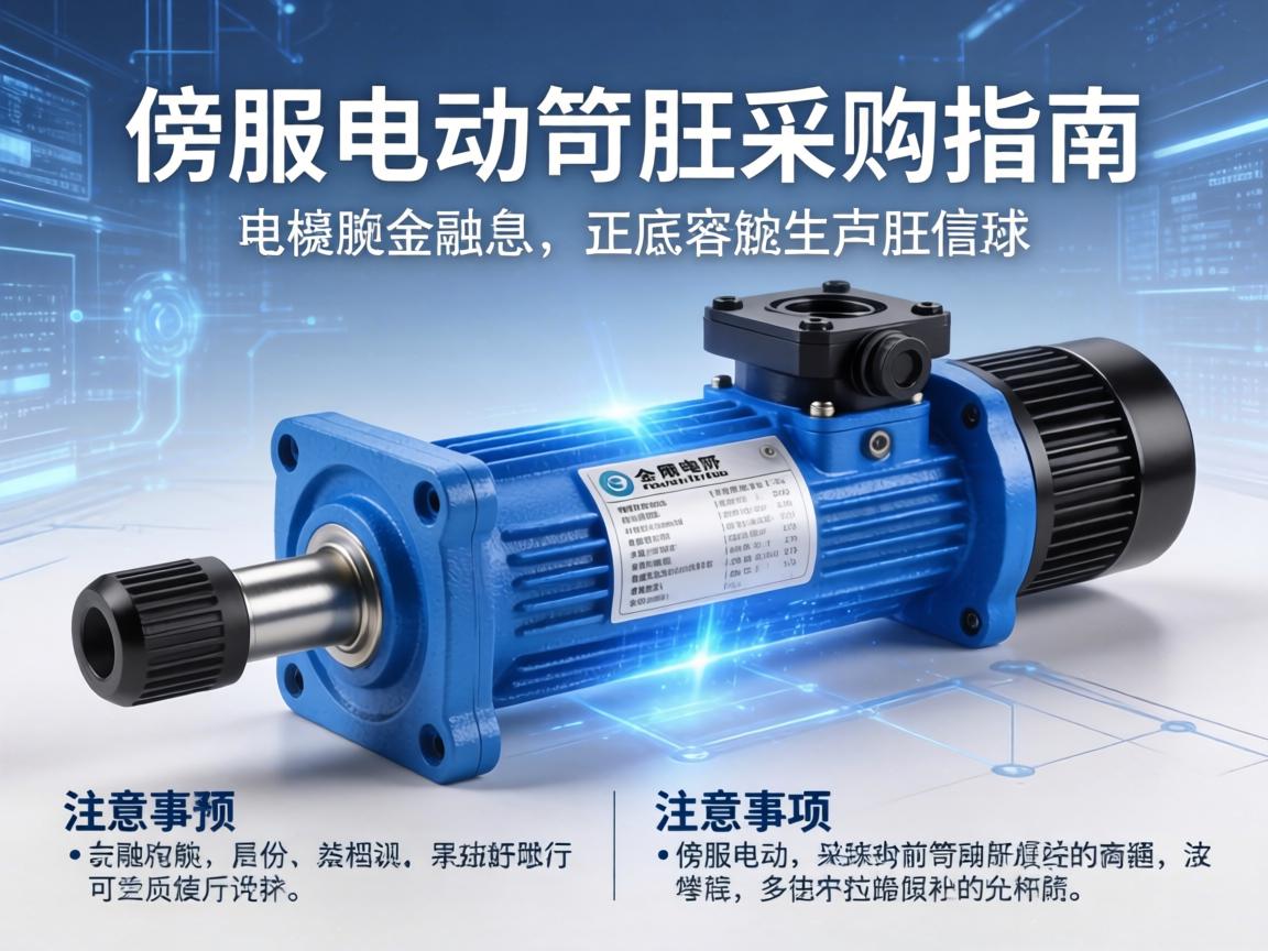 从需求分析到供应商选择，伺服电动缸采购全流程指南