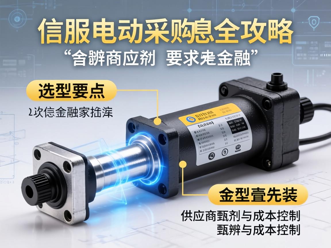 伺服电动缸采购信息全攻略，选型要点、供应商甄别与成本控制
