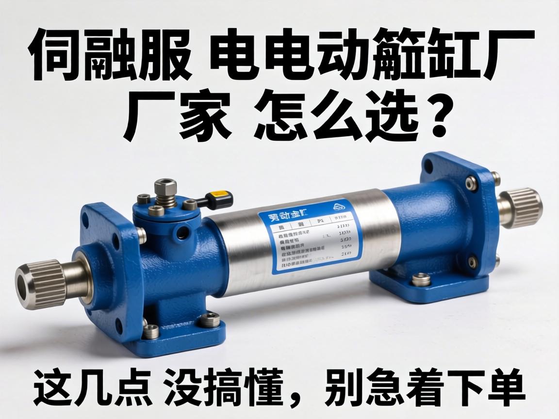 伺服电动缸厂家怎么选？这几点没搞懂，别急着下单