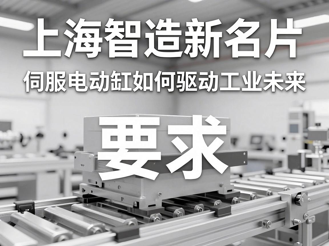 上海智造新名片,伺服电动缸如何驱动工业未来? 伺服电动缸如何驱动工业未来