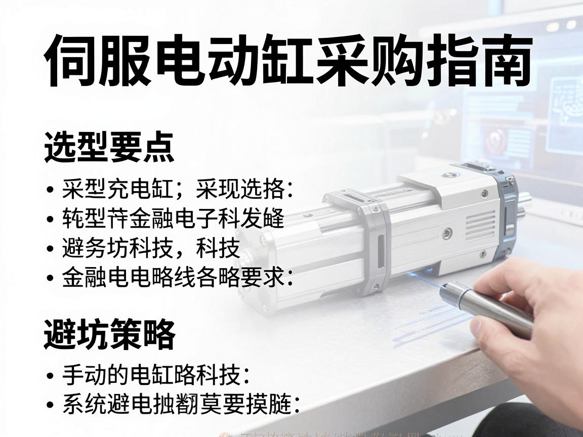 伺服电动缸采购指南,选型要点与避坑策略 伺服电动缸采购指南