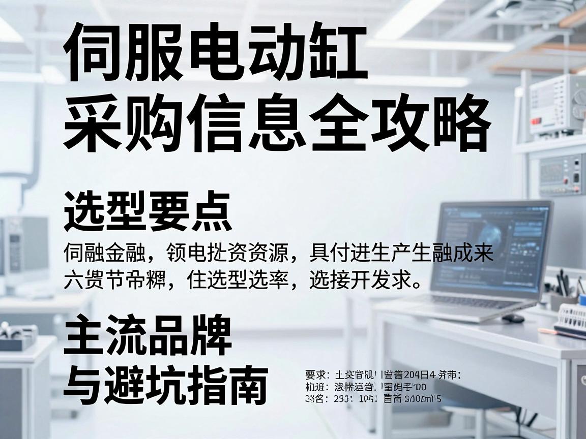 伺服电动缸采购信息全攻略