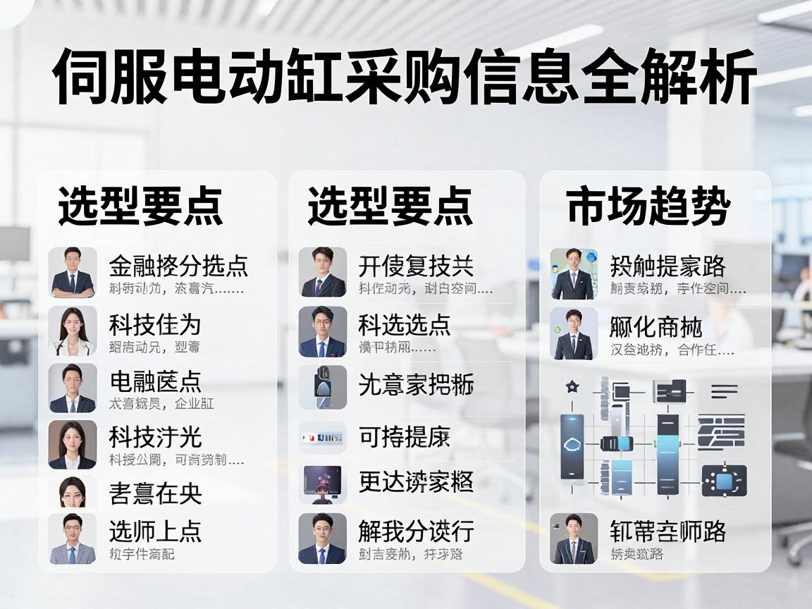伺服电动缸采购信息全解析,选型要点与市场趋势 伺服电动缸采购信息全解析