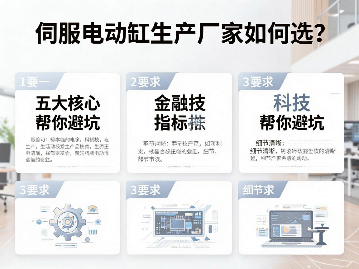 伺服电动缸生产厂家如何选?五大核心指标帮你避坑 伺服电动缸生产厂家如何选