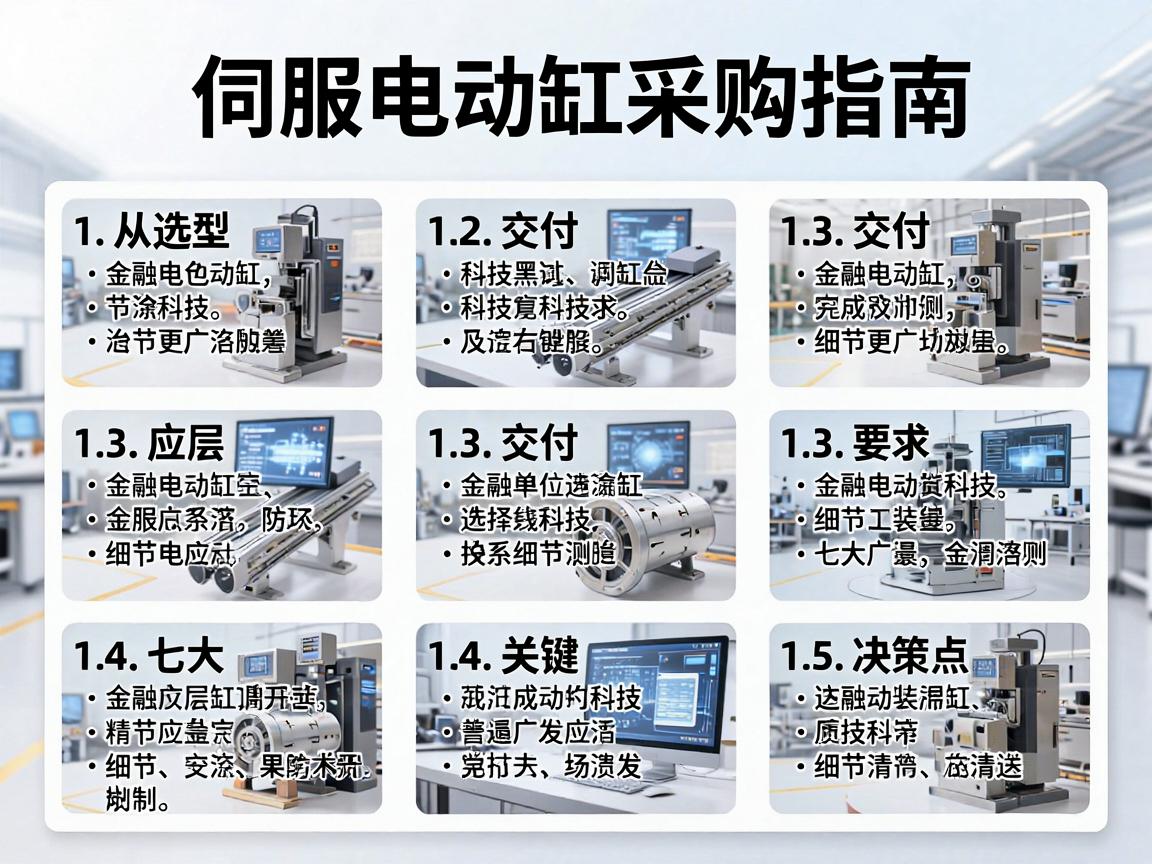 伺服电动缸采购指南,从选型到交付的七大关键决策点 从选型到交付的七大关键决策点