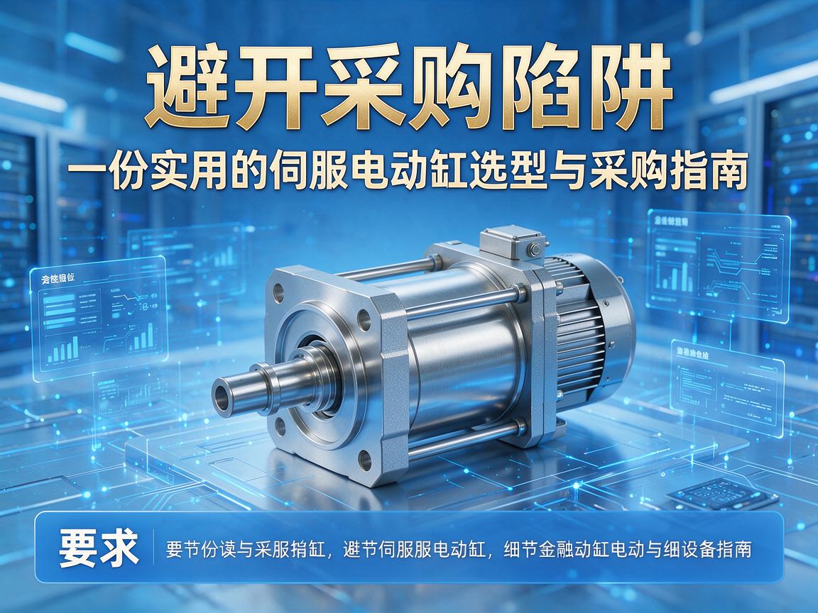 避开采购陷阱,一份实用的伺服电动缸选型与采购指南 一份实用的伺服电动缸选型与采购指南