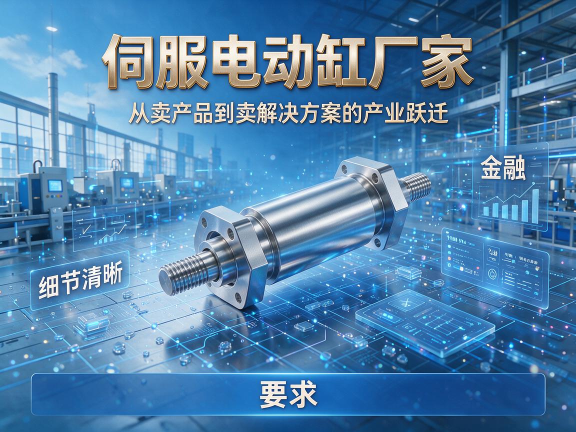 在工业自动化浪潮席卷全球的当下,伺服电动缸作为替代传统液压缸与气缸的核心执行部件,正迎来前所未有的市场机遇。与此同时,伺服电动缸厂家的角色与定位,也正在经历一场深层次的变革。